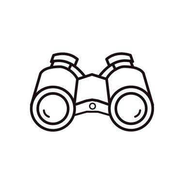 Dürbün - vektör simgesi. Vektör illüstrasyonu