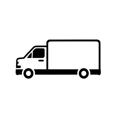 dağıtım aracı - basit vektör illüstrasyonu 