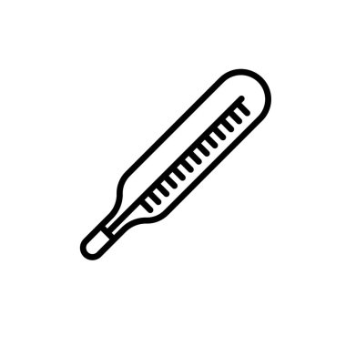 termometre simgesi basit vektör çizimi . 