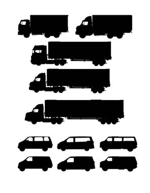 dağıtım aracı - basit vektör illüstrasyonu 