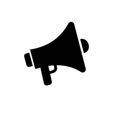 megafon vektör simgesi. Vektör illüstrasyonu