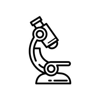 Mikroskop - vektör simgesi. Vektör illüstrasyonu