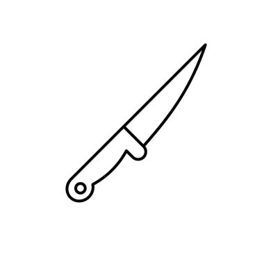 Mutfak bıçağı, aşçı bıçağı. Vektör illüstrasyonu