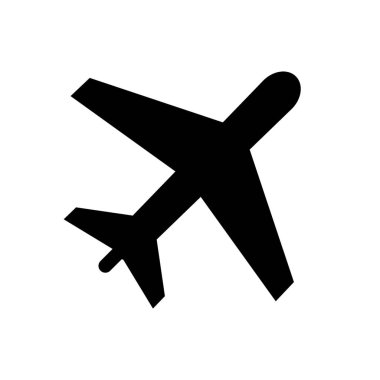 düzlem vektör simgesi. Vektör illüstrasyonu