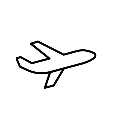 düzlem vektör simgesi. Vektör illüstrasyonu