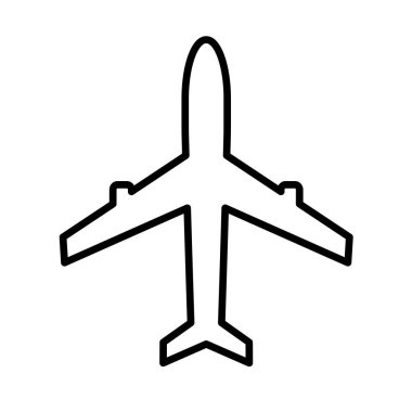 düzlem vektör simgesi. Vektör illüstrasyonu