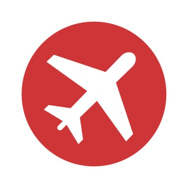 düzlem vektör simgesi. Vektör illüstrasyonu