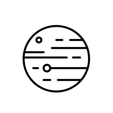 Gezegen - vektör simgesi. Vektör illüstrasyonu