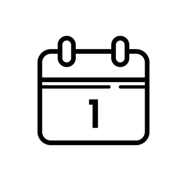 Calenda planlayıcısı - vektör simgesi. Vektör illüstrasyonu