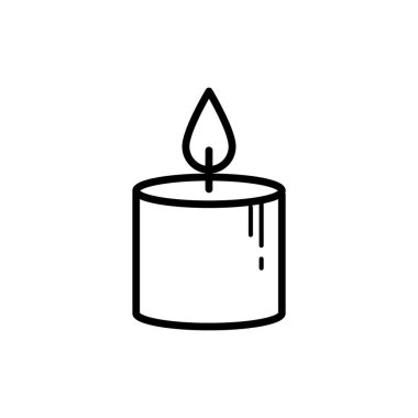 Mum - basit vektör simgesi. Vektör illüstrasyonu