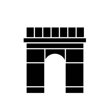 Zafer kemeri - vektör simgesi. Vektör illüstrasyonu