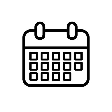 Calenda planlayıcısı - vektör simgesi. Vektör illüstrasyonu