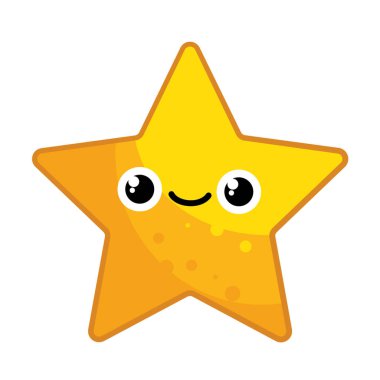 Küçük yıldız izole - vektör illüstrasyonu . 