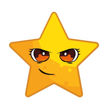 Küçük yıldız izole - vektör illüstrasyonu . 