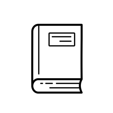  Kitap ikonu. Basit Vektör illüstrasyonu