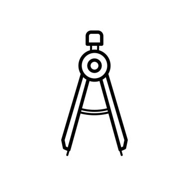 Pusula - vektör simgesi. Vektör illüstrasyonu