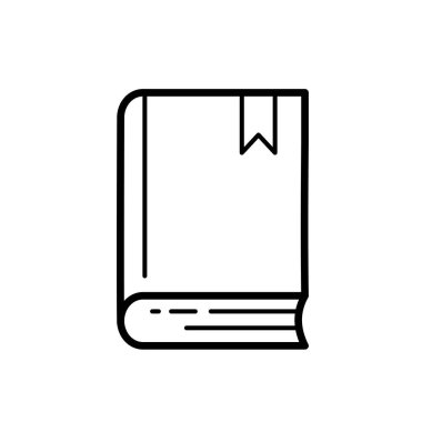  Kitap - basit vektör simgesi. Vektör illüstrasyonu
