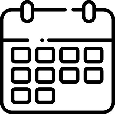 Takvim web simge vektör çizim