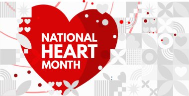 Ekim ayının ulusal kalp ayı. tatil konsepti. arkaplan şablonu