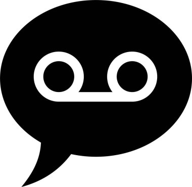 Sohbet web simgesi vektör illüstrasyonu