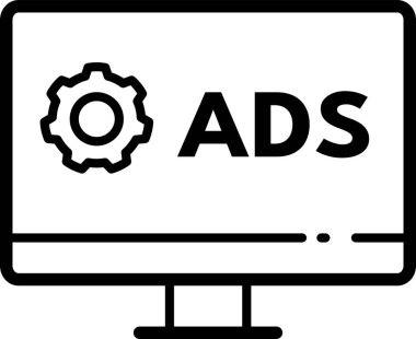 Web simgesi vektör illüstrasyonu reklamı