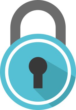 güvenlik kilidi web simgesi vektör çizimi