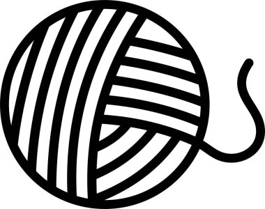 İplik ağ simgesi vektör illüstrasyonu