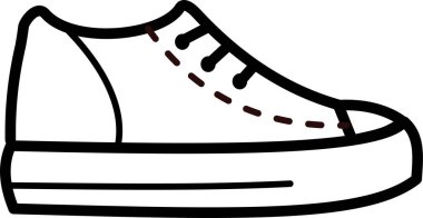 Sneaker web simgesi vektör illüstrasyonu