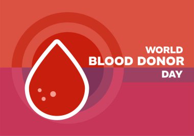 Donör gün arkaplanının vektör çizimi