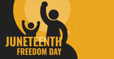 Özgürlük Günü için arka planın vektör illüstrasyonu.