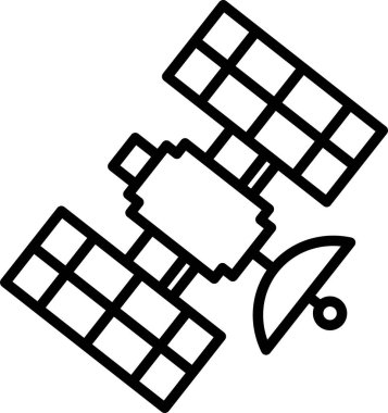 uydu çanak ağ ikonu vektör çizimi