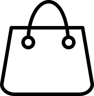 çanta web simgesi vektör illüstrasyonu
