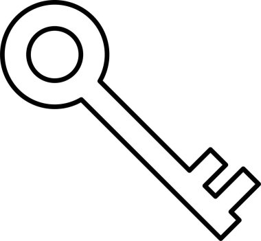 anahtar web simge vektör çizim