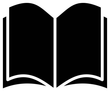 kitap web simgesi vektör illüstrasyonu
