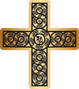 Din simgesi, beyaz arkaplanda vektör illüstrasyonu 