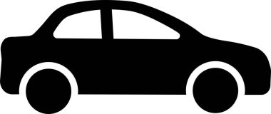 - Araba. Web simgesi basit illüstrasyon 