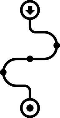 Yönlendirme web simgesi vektör illüstrasyonu