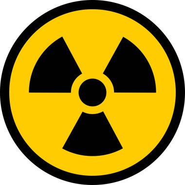 Radyoaktif ağ simgesi vektör çizimi