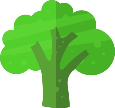 Brokoli. Web simgesi basit illüstrasyon