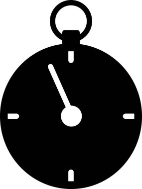 zaman izleme simgesi, vektör illüstrasyonu