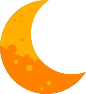 hilal ağ simgesi vektör illüstrasyonu