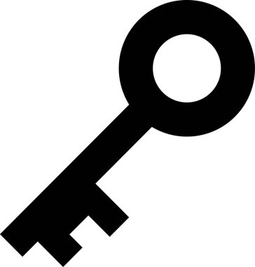 anahtar web simge vektör çizim