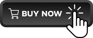 Şimdi satın al düğme vektör çizimi