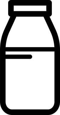 Süt Şişesi ikon vektör illüstrasyonu