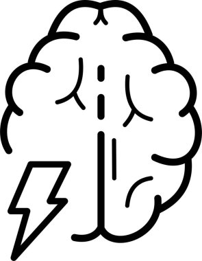Beyin Fırtınası Web simgesi vektör illüstrasyonu