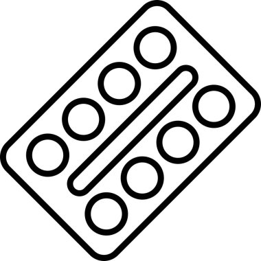 tıbbi su toplayan ağ ikonu vektör çizimi