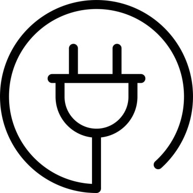 elektrik dolgu simgesi, vektör illüstrasyonu