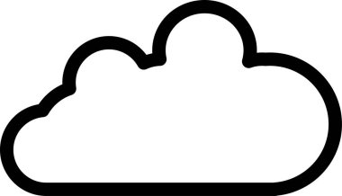 bulut web simgesi vektör illüstrasyonu