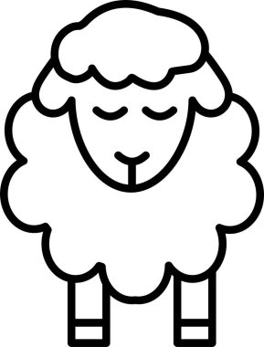 sheep web icon vector illustration