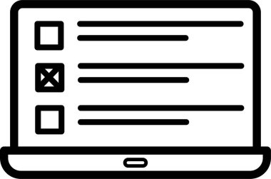 Dizüstü web simge vektör çizim